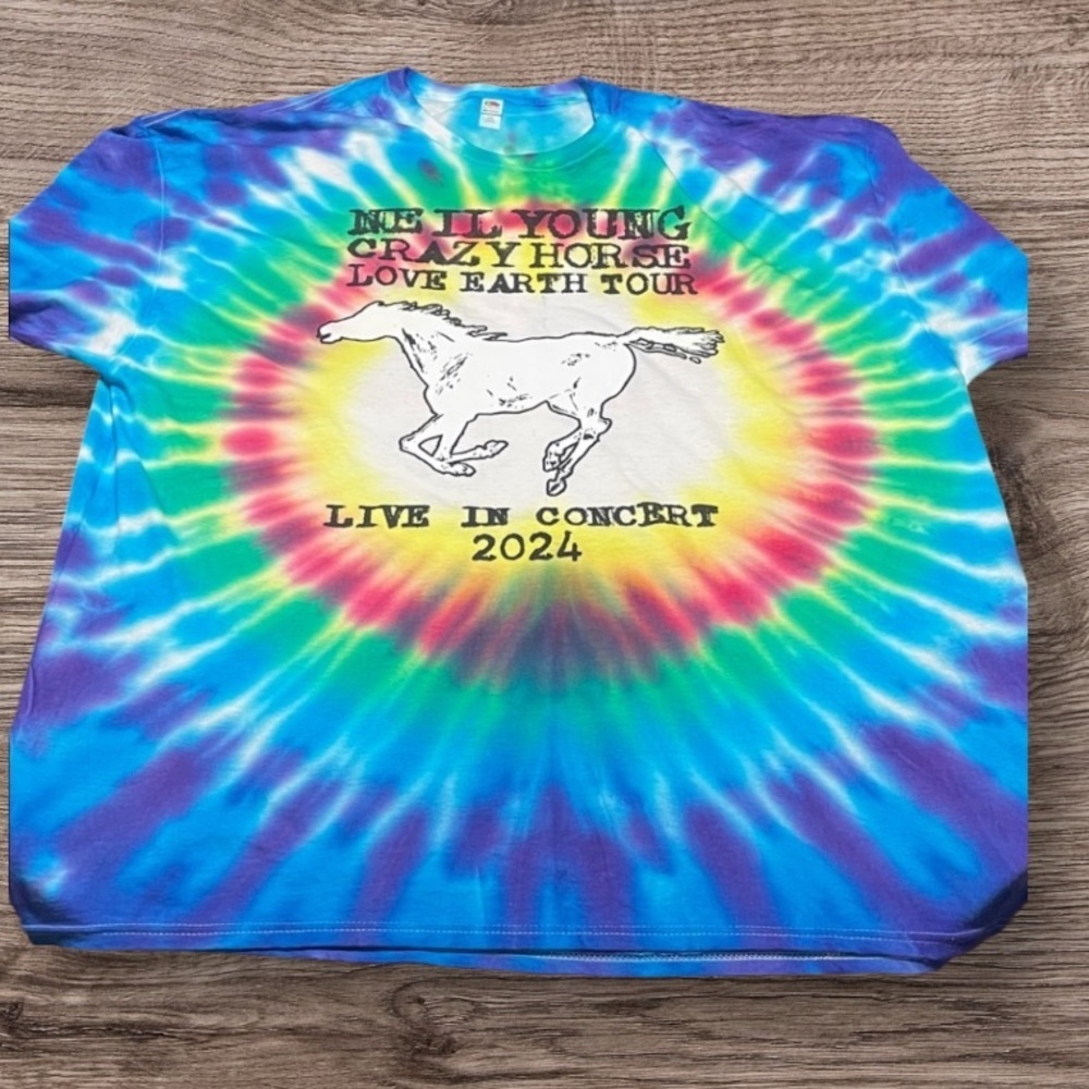 Neil Young Crazy Horse Tour Shirt Men’s Size 2XL
